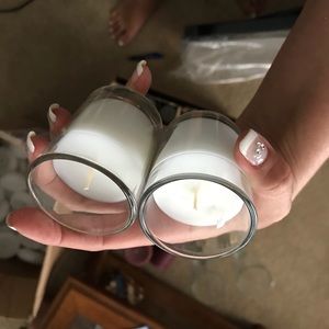 48 white votive candles